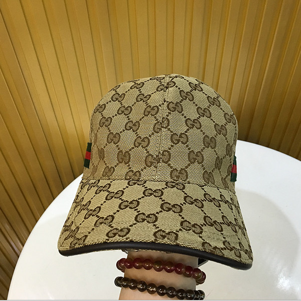 Gucci Original GG Canvas Baseball Hat With Web - EUR FASHION