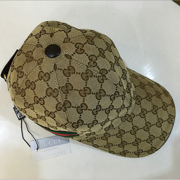 Gucci Original GG Canvas Baseball Hat With Web - EUR FASHION