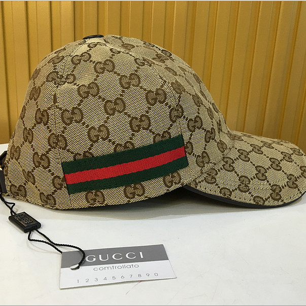 Gucci Original GG Canvas Baseball Hat With Web - EUR FASHION