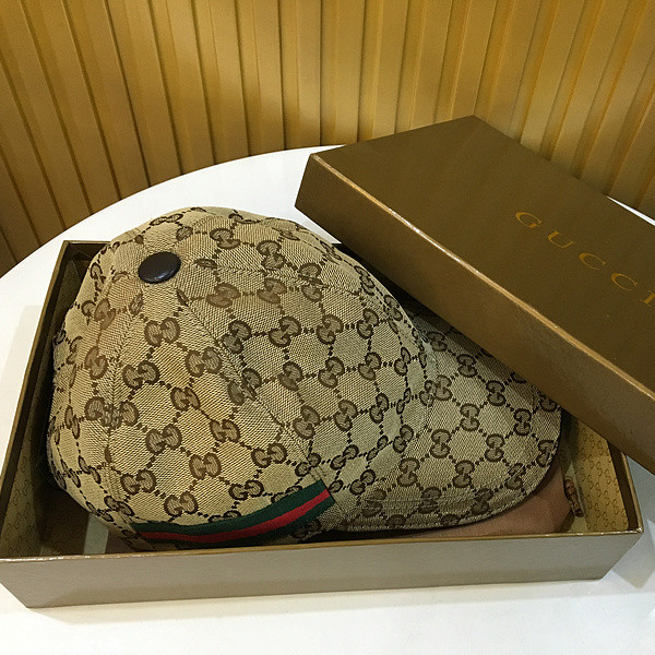 Gucci Original GG Canvas Baseball Hat With Web - EUR FASHION