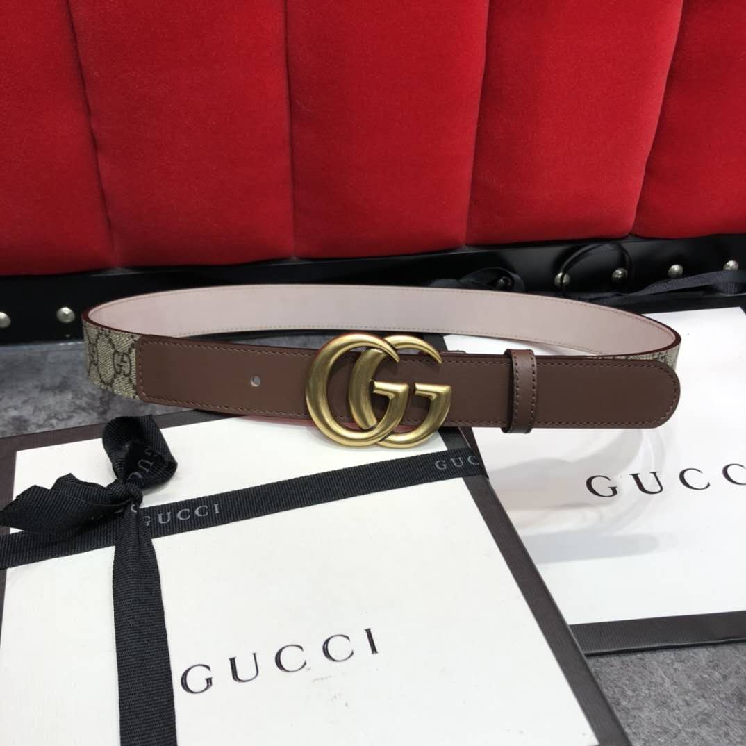 Gucci GG Belt With Double G Buckle - EUR FASHION