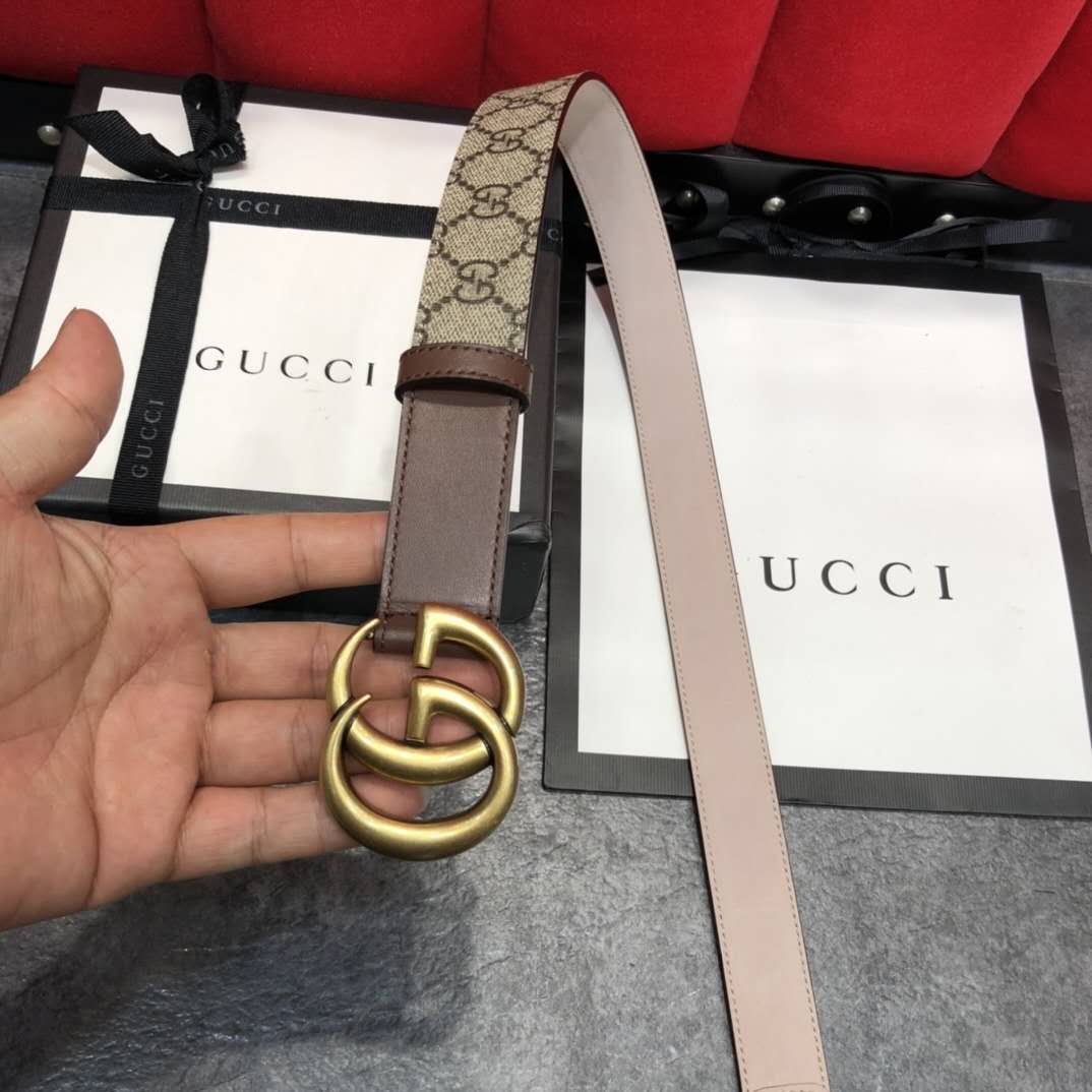 Gucci GG Belt With Double G Buckle - EUR FASHION