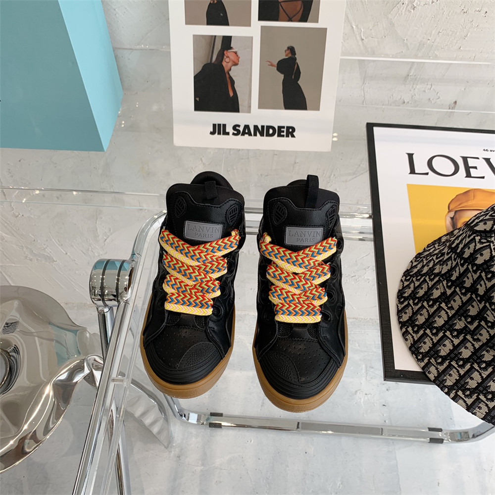 Lanvin Curb Sneaker In Black - EUR FASHION