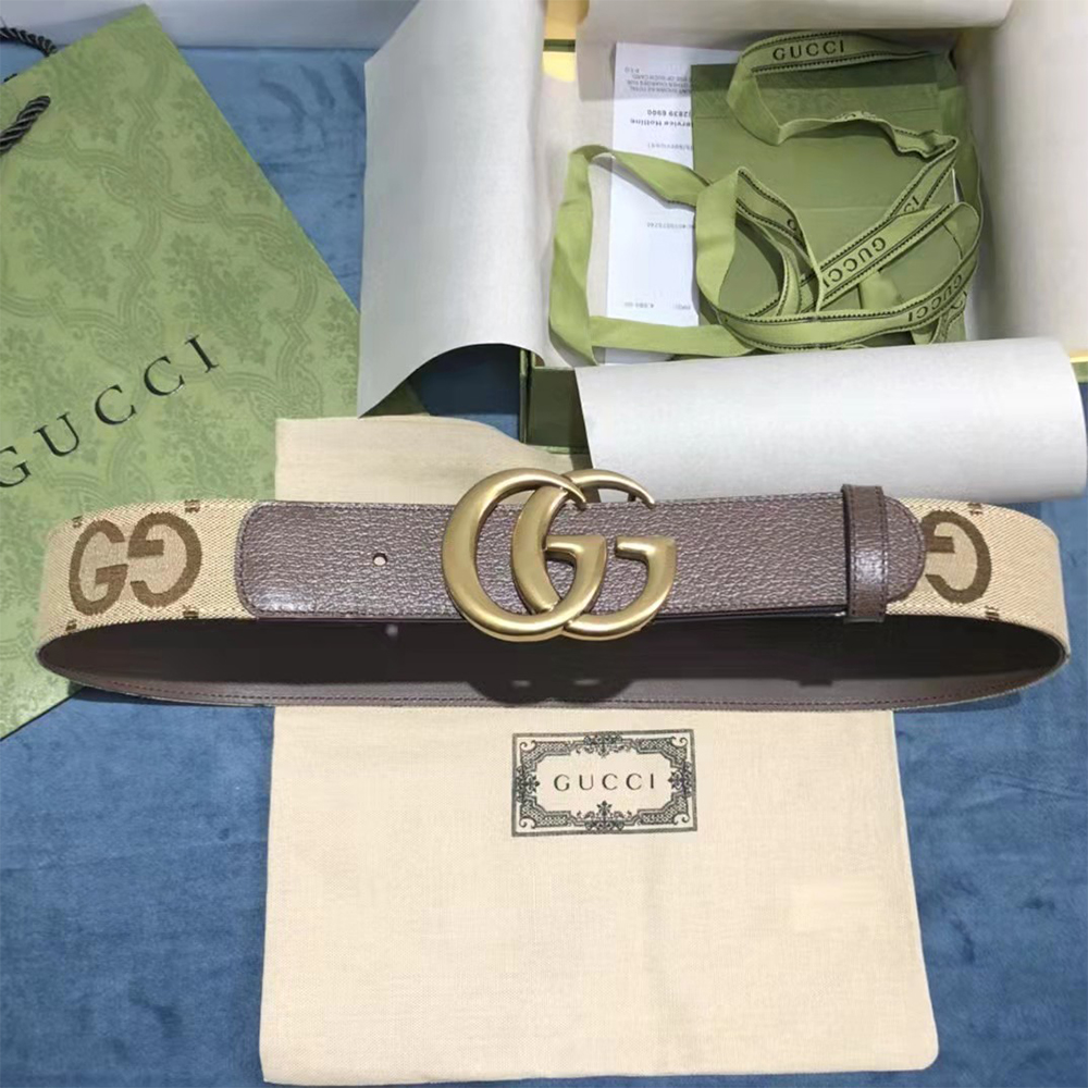 Gucci Jumbo GG Marmont Wide Belt - EUR FASHION