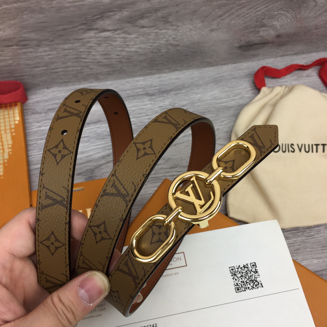 Louis Vuitton Squared LV 20mm Belt - EUR FASHION