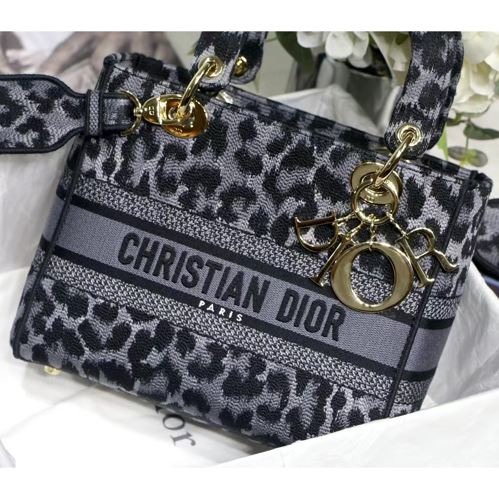 Dior Leopard Print Lady Bag（24-20-11CM） - EUR FASHION