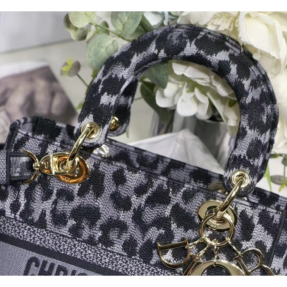 Dior Leopard Print Lady Bag（24-20-11CM） - EUR FASHION