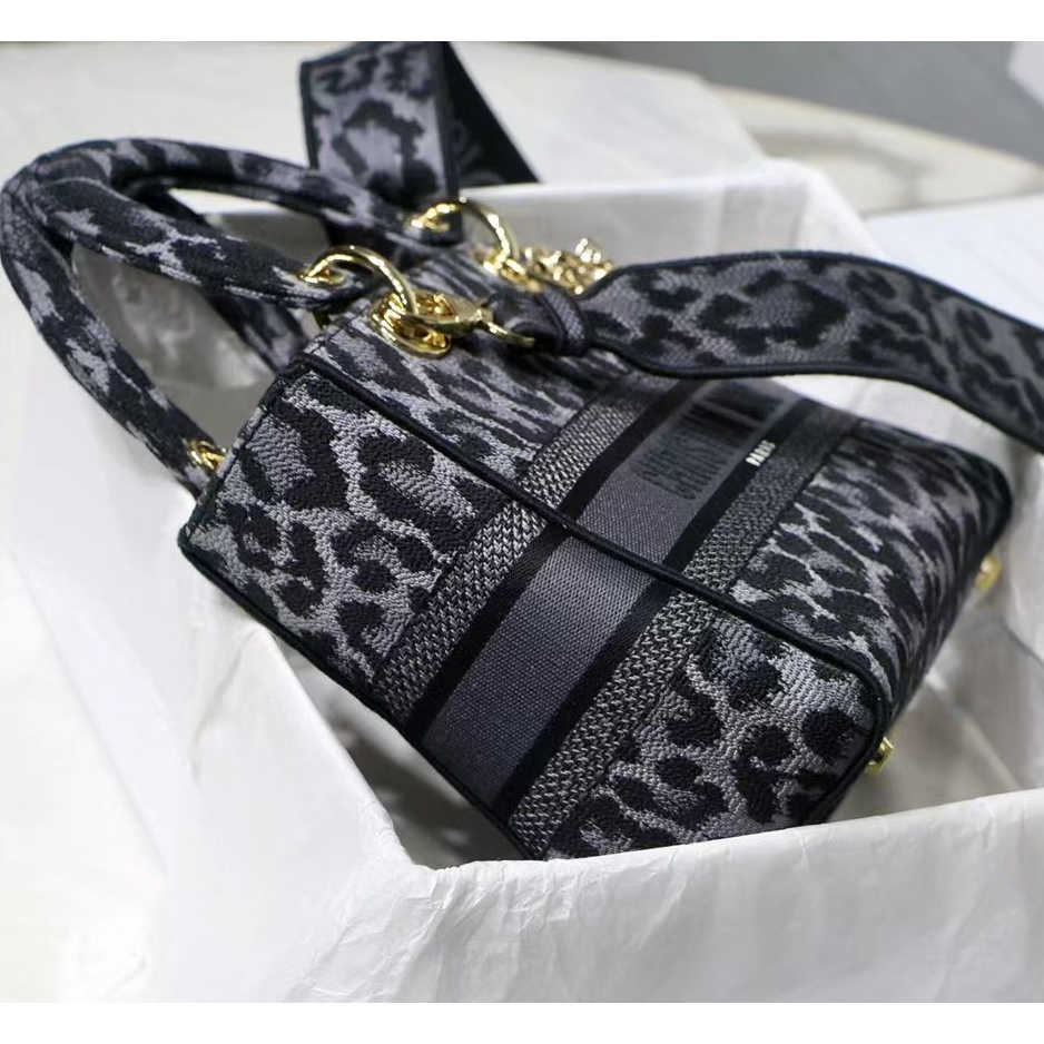 Dior Leopard Print Lady Bag（24-20-11CM） - EUR FASHION