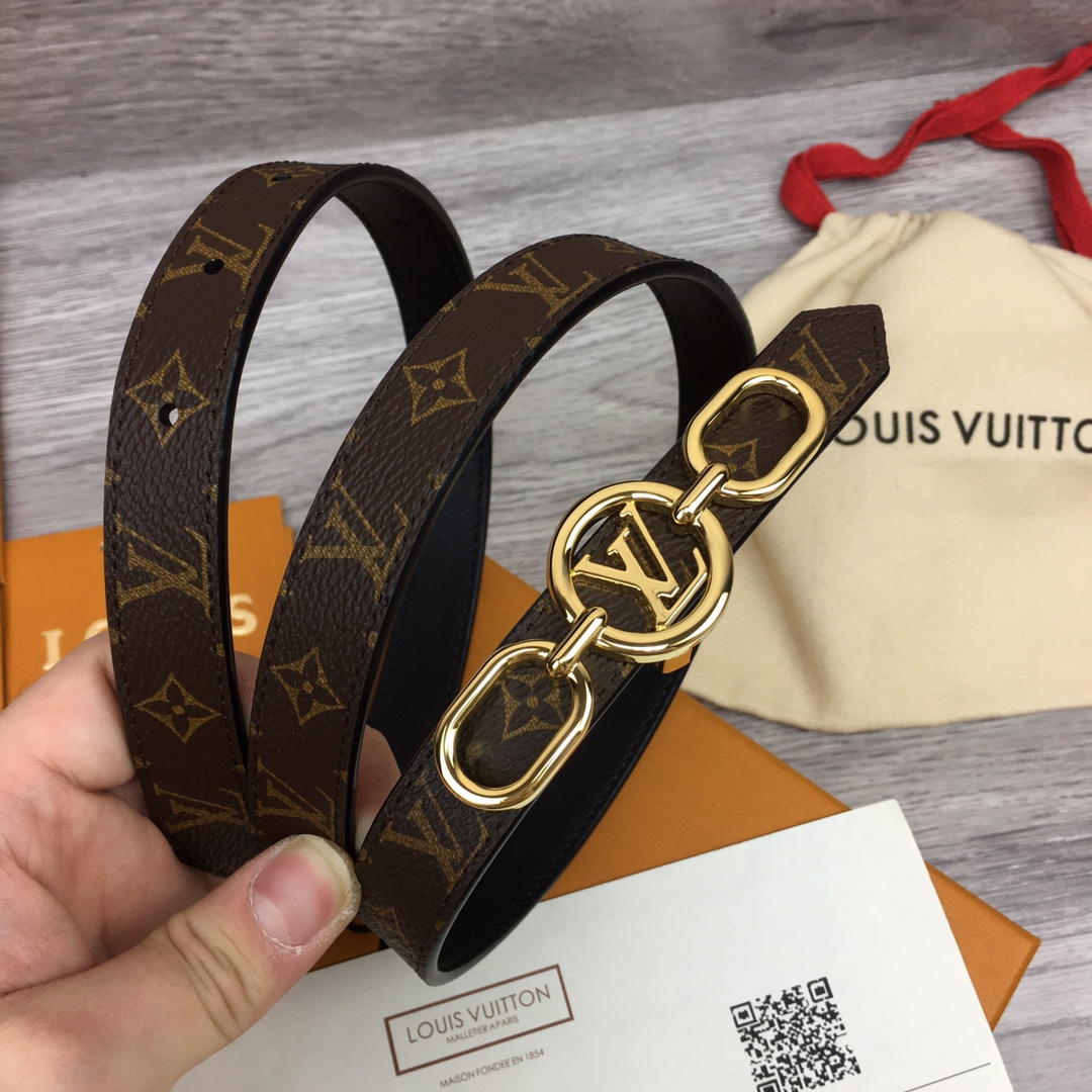 Louis Vuitton Squared LV 20mm Belt - EUR FASHION