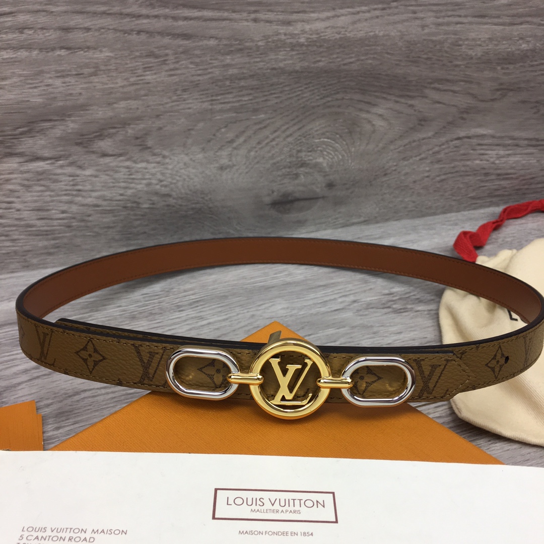 Louis Vuitton Squared LV 20mm Belt - EUR FASHION