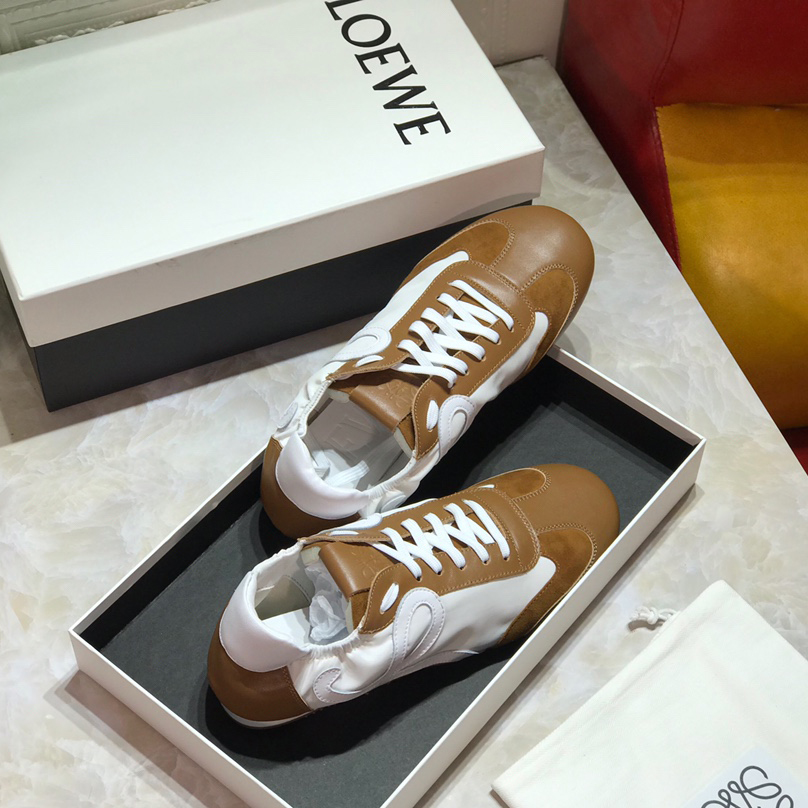 Loewe Ballet Runner In Nylon And Calfskin - EUR FASHION