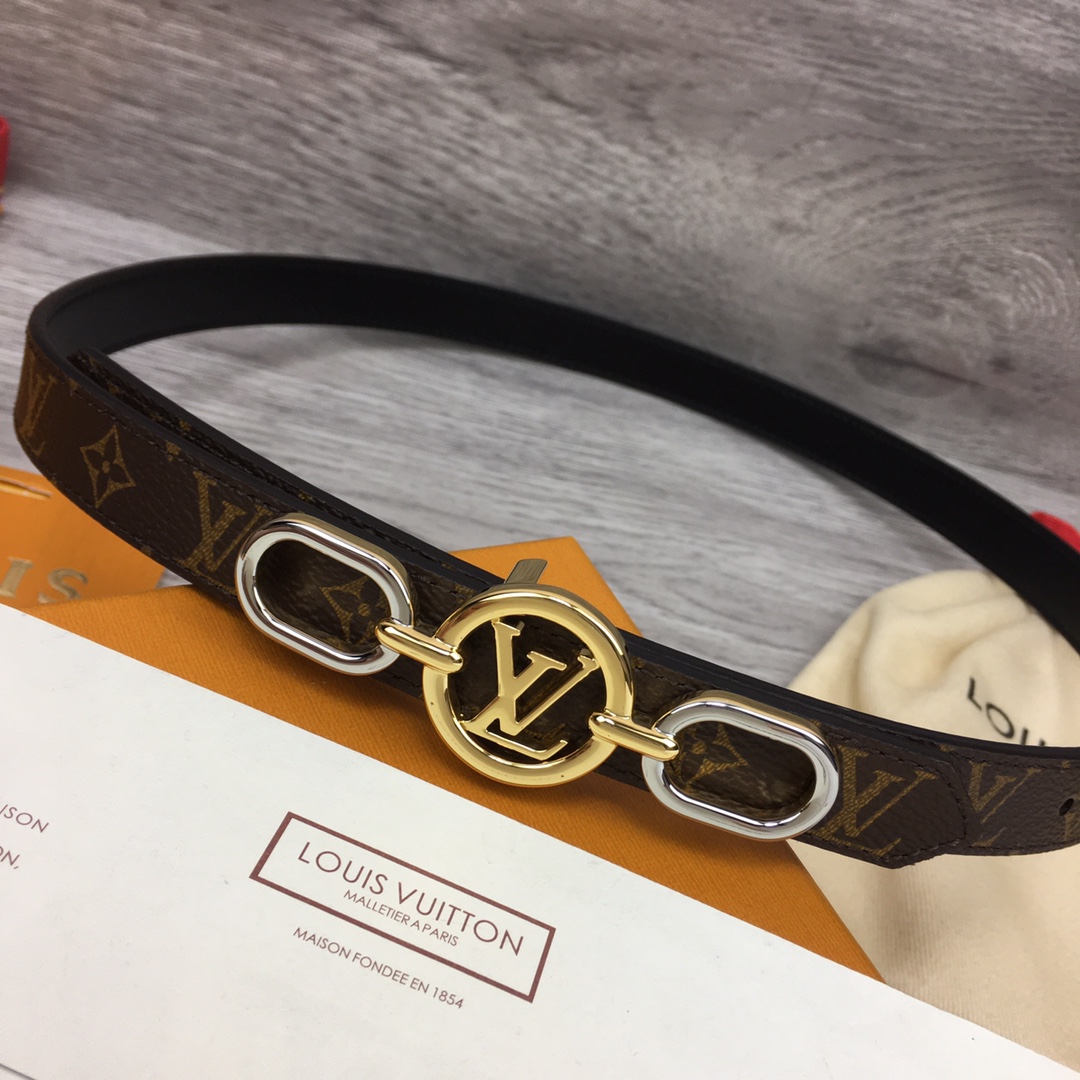 Louis Vuitton Squared LV 20mm Belt - EUR FASHION