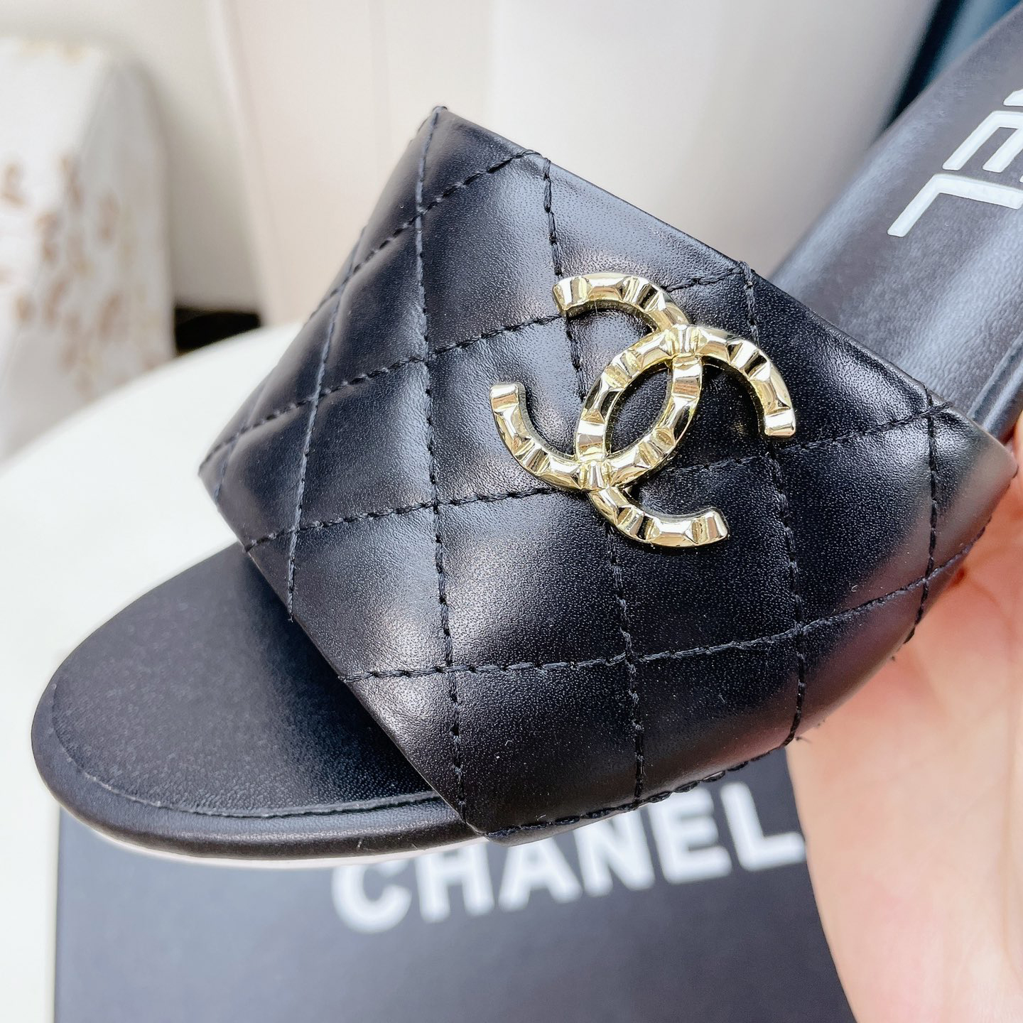 Chanel Lambskin Mules With Heel Height Of 6cm - EUR FASHION