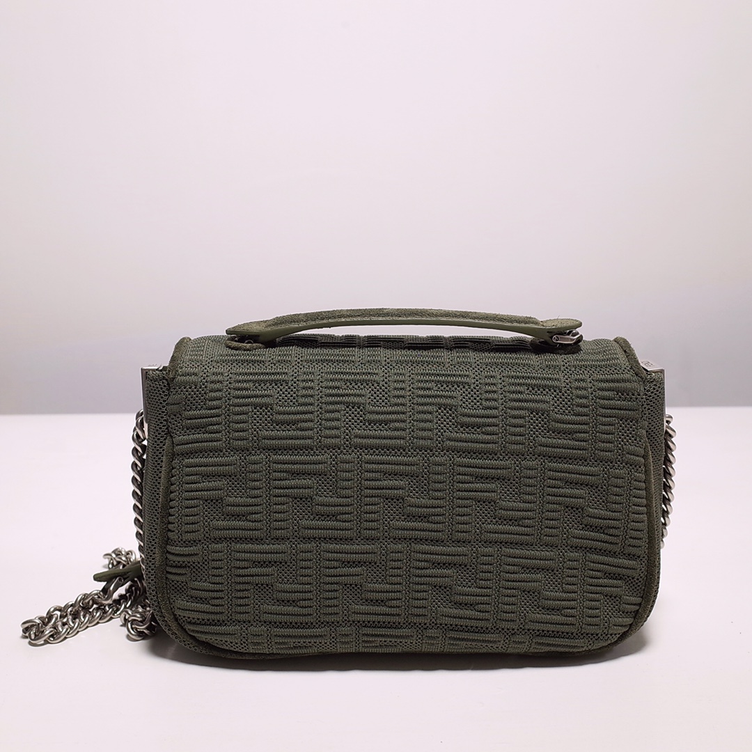 Fendi Iconic Medium Baguette Bag With Chain  (24-14.5-7CM)   8BR793 - EUR FASHION