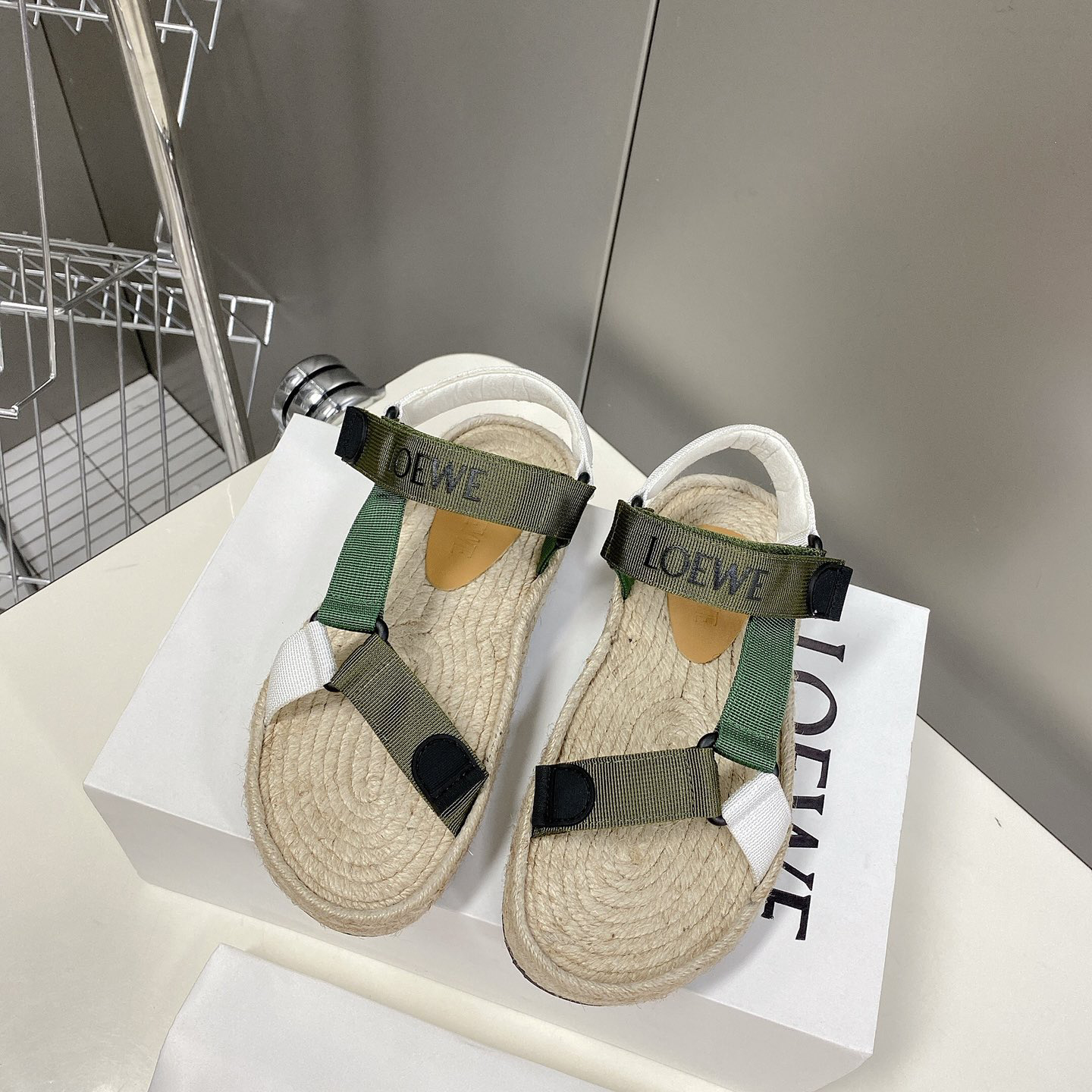 Loewe Strappy Espadrille In Nylon - EUR FASHION