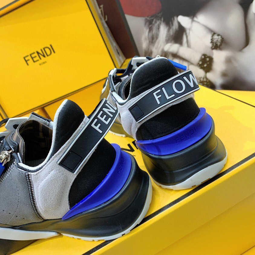 Fendi Flow Beige Suede Low-Tops Sneakers - EUR FASHION