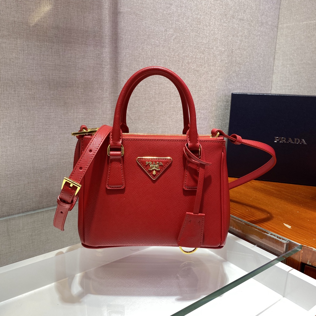 Prada Galleria Saffiano Leather Micro-Bag(20-14.5-9.5cm)   1BA906 - EUR FASHION