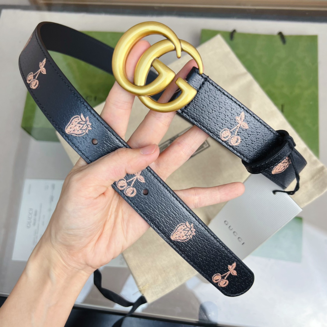 Gucci  GG Marmont Thin Belt - EUR FASHION