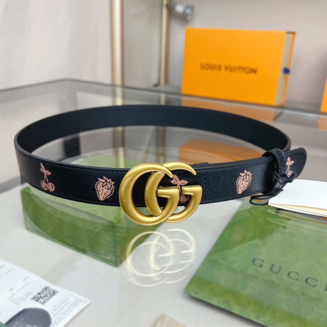 Gucci  GG Marmont Thin Belt - EUR FASHION