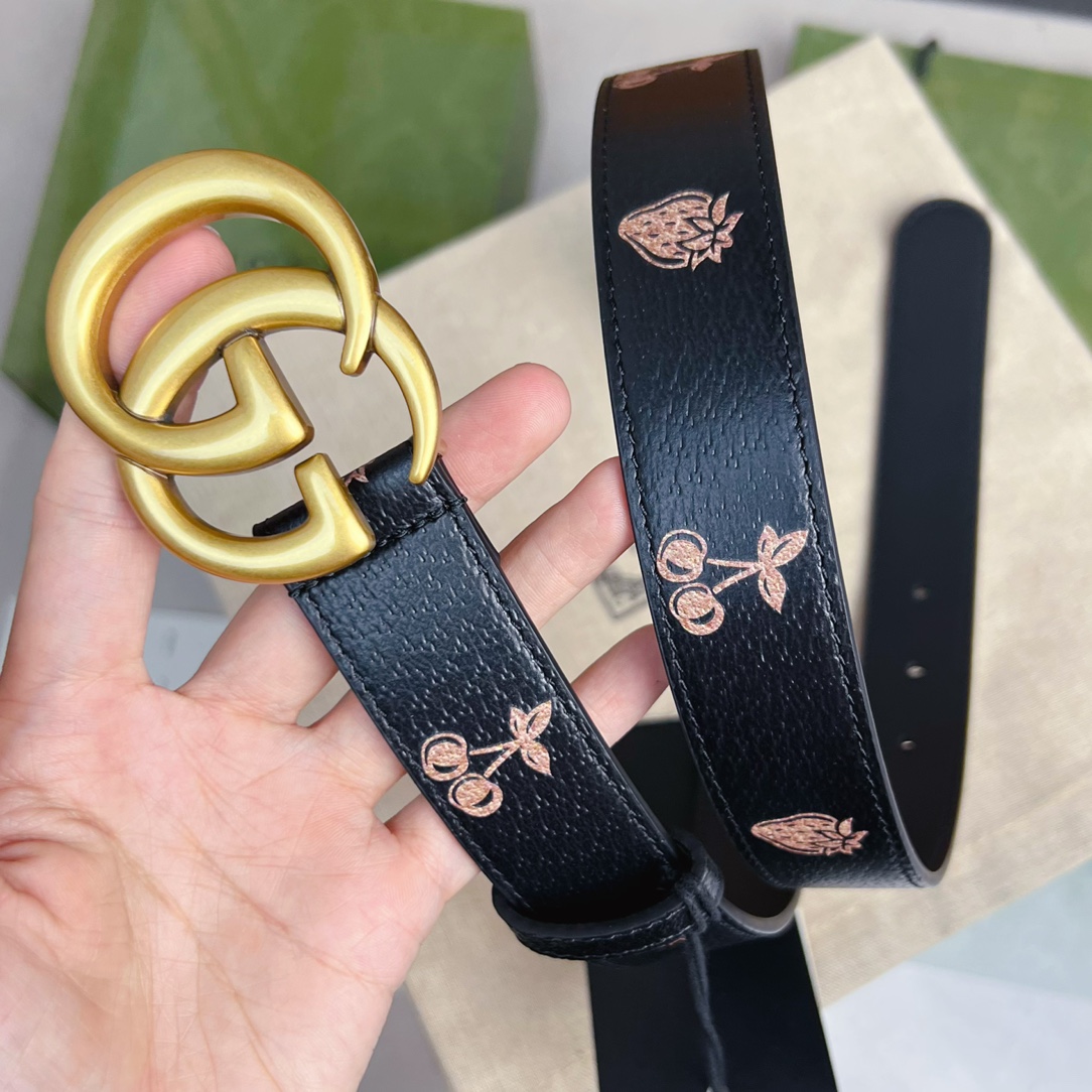 Gucci  GG Marmont Thin Belt - EUR FASHION