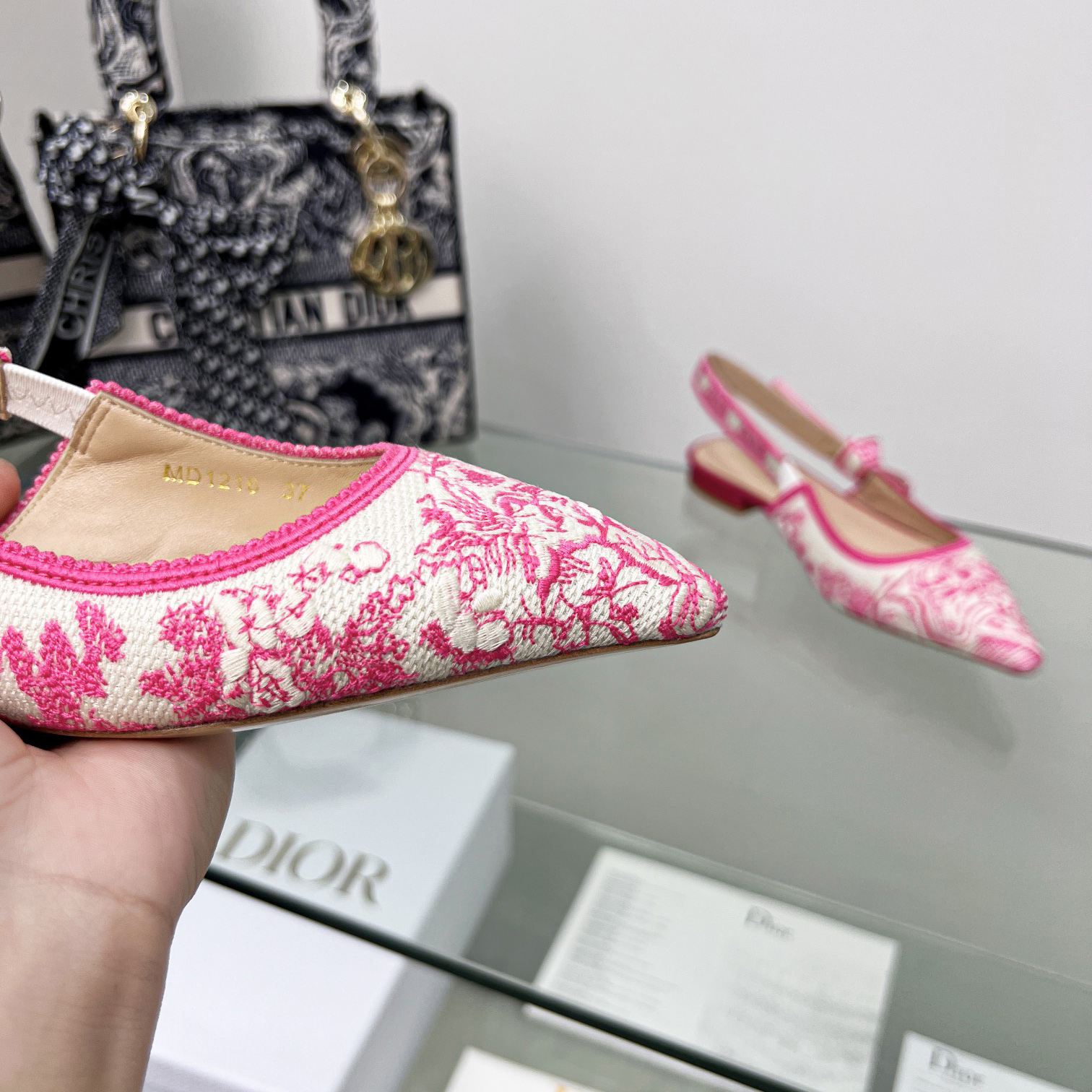 Dior J'adior Slingback Ballerina Flat - EUR FASHION