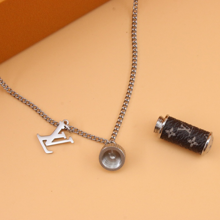 Louis Vuitton Monogram Eclipse Charms Necklace    M63641 - EUR FASHION