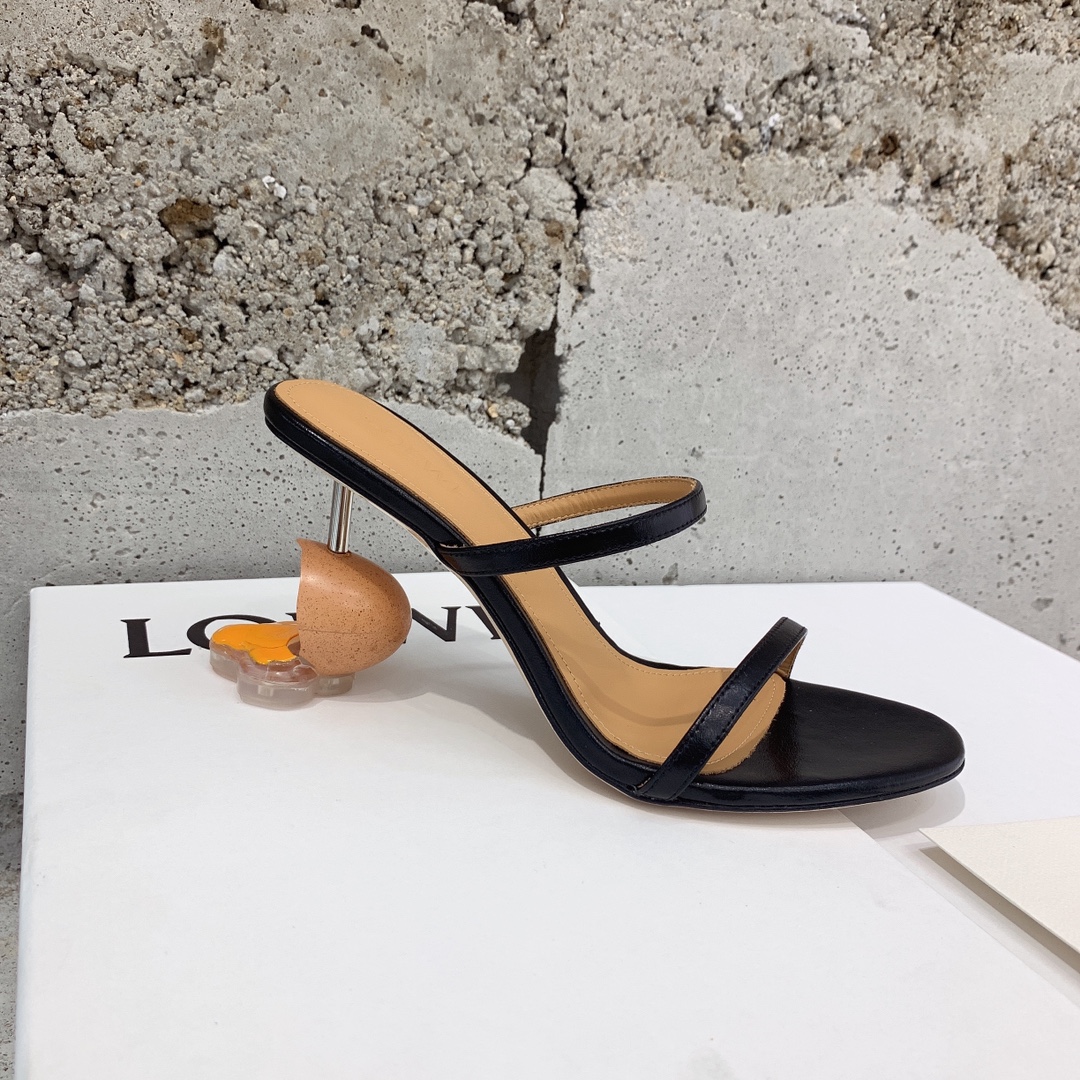 Loewe Broken Egg Sandal In Goatskin - EUR FASHION