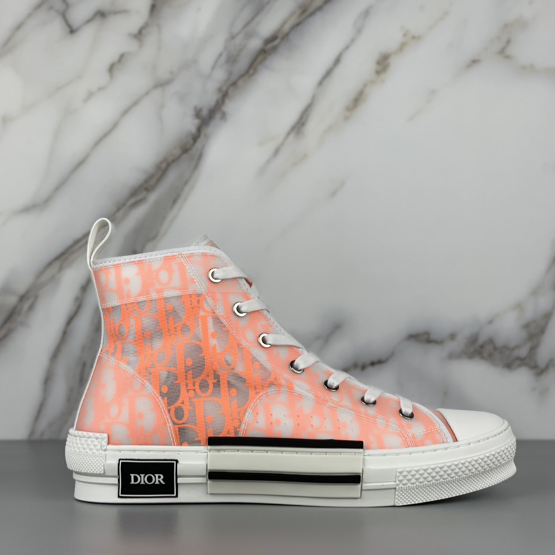 Dior B23 High'Dior Oblique-Orange' Sneakers - EUR FASHION