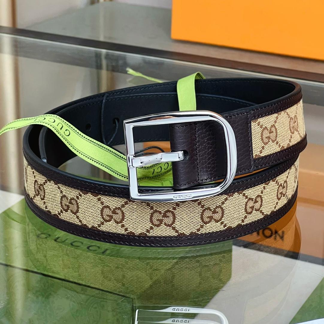 Gucci GG Belt With Square Buckle - EUR FASHION