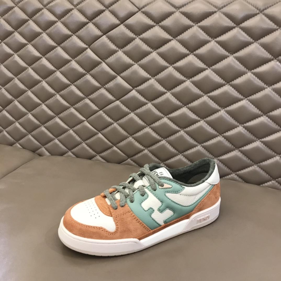Fendi Amaranth Suede Low-Tops Sneakers  - EUR FASHION