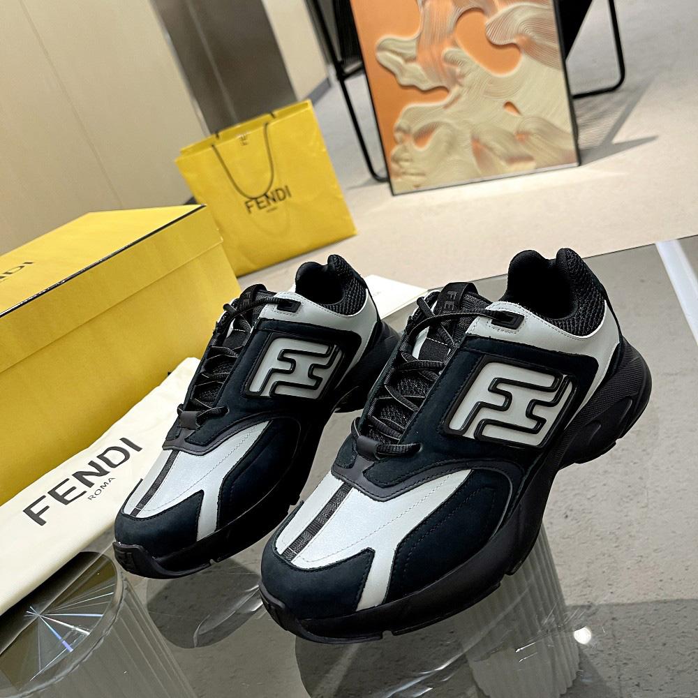 Fendi Faster Trainers Leather Low-Tops Sneakers - EUR FASHION