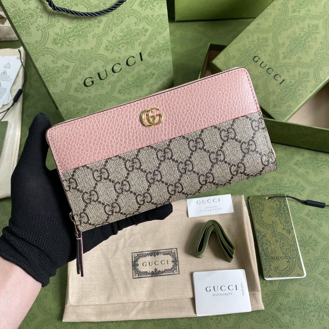 Gucci GG Marmont Zip Around Wallet(19-10-3.5cm)    - EUR FASHION