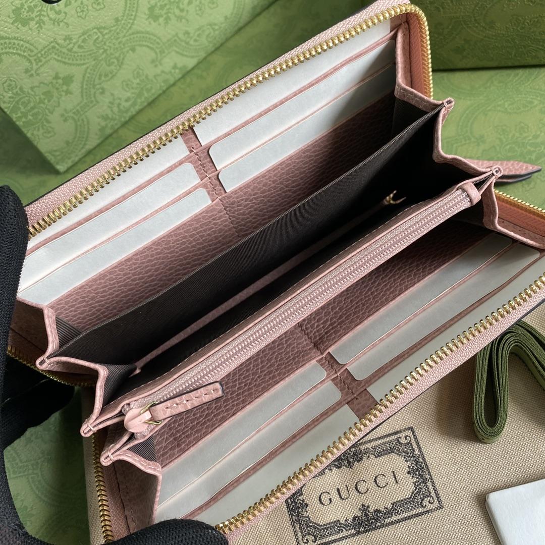 Gucci GG Marmont Zip Around Wallet(19-10-3.5cm)    - EUR FASHION