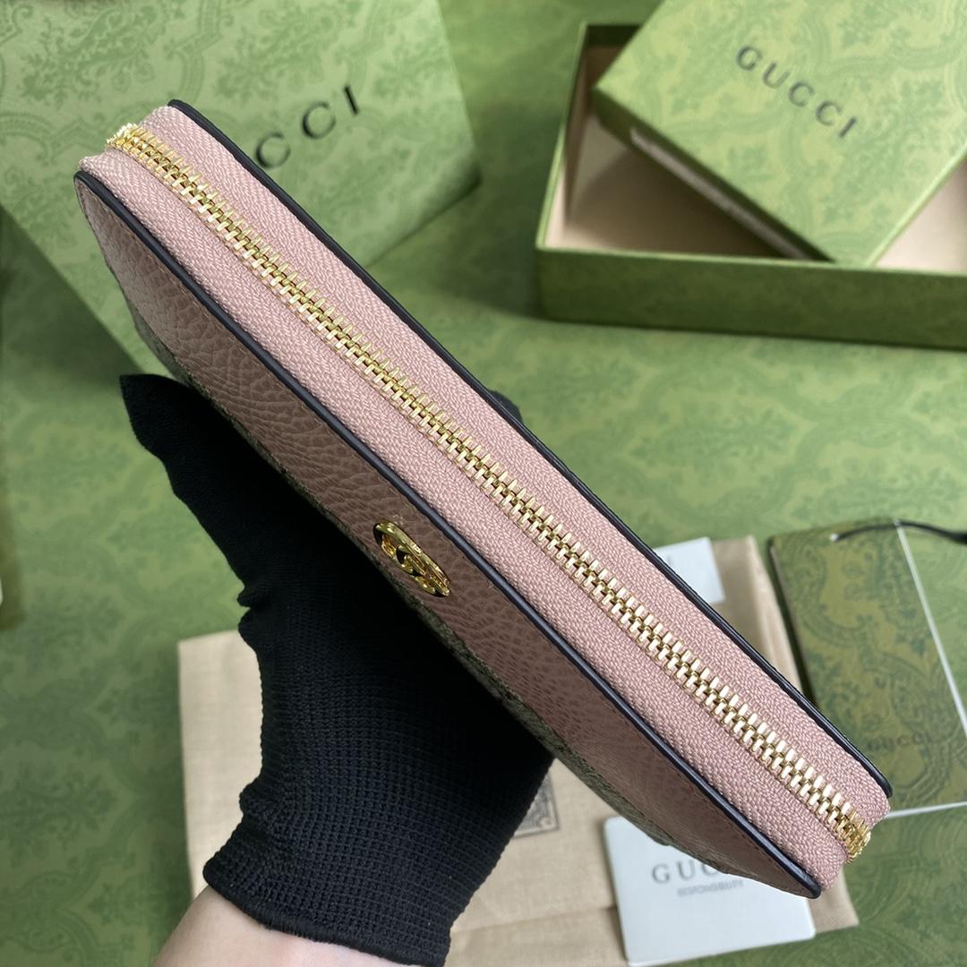 Gucci GG Marmont Zip Around Wallet(19-10-3.5cm)    - EUR FASHION