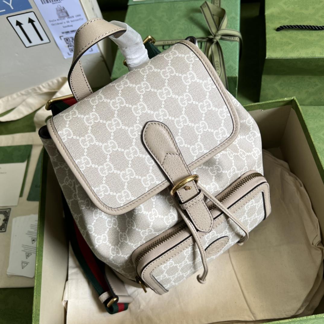 Gucci Backpack With Interlocking G(26.5- 30- 13cm) - EUR FASHION