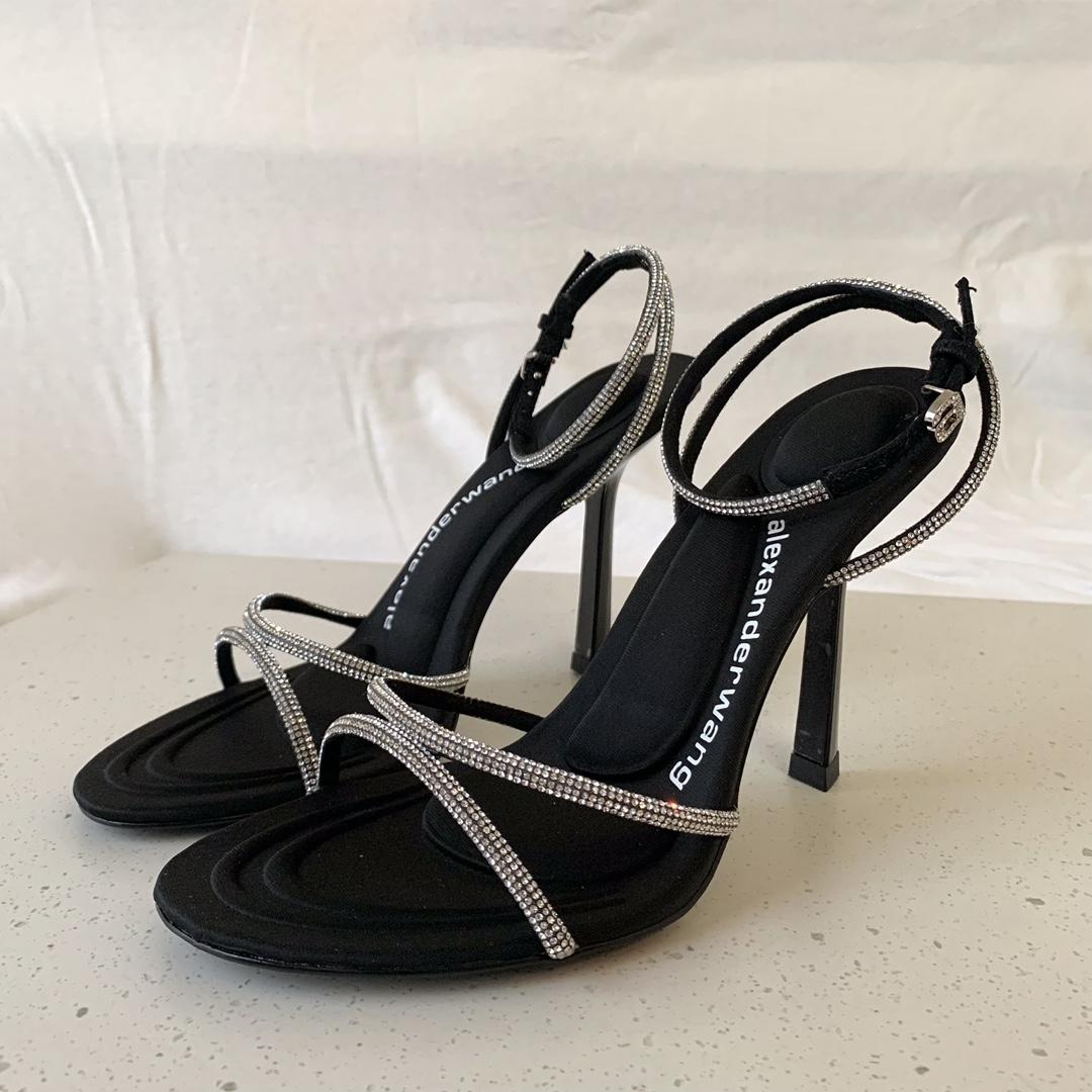 Alexander Wang Dahlia 105 Sandal In Crystal - EUR FASHION