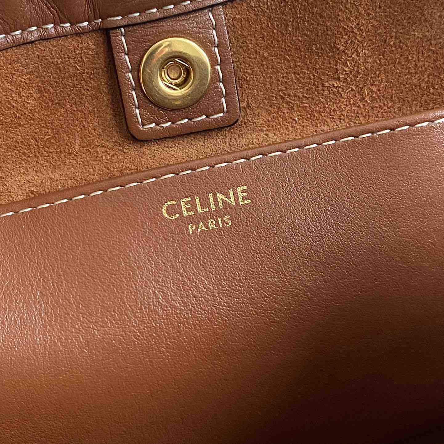 Celine Small Cabas Drawstring Cuir Triomphe In Smooth Calfskin - EUR FASHION