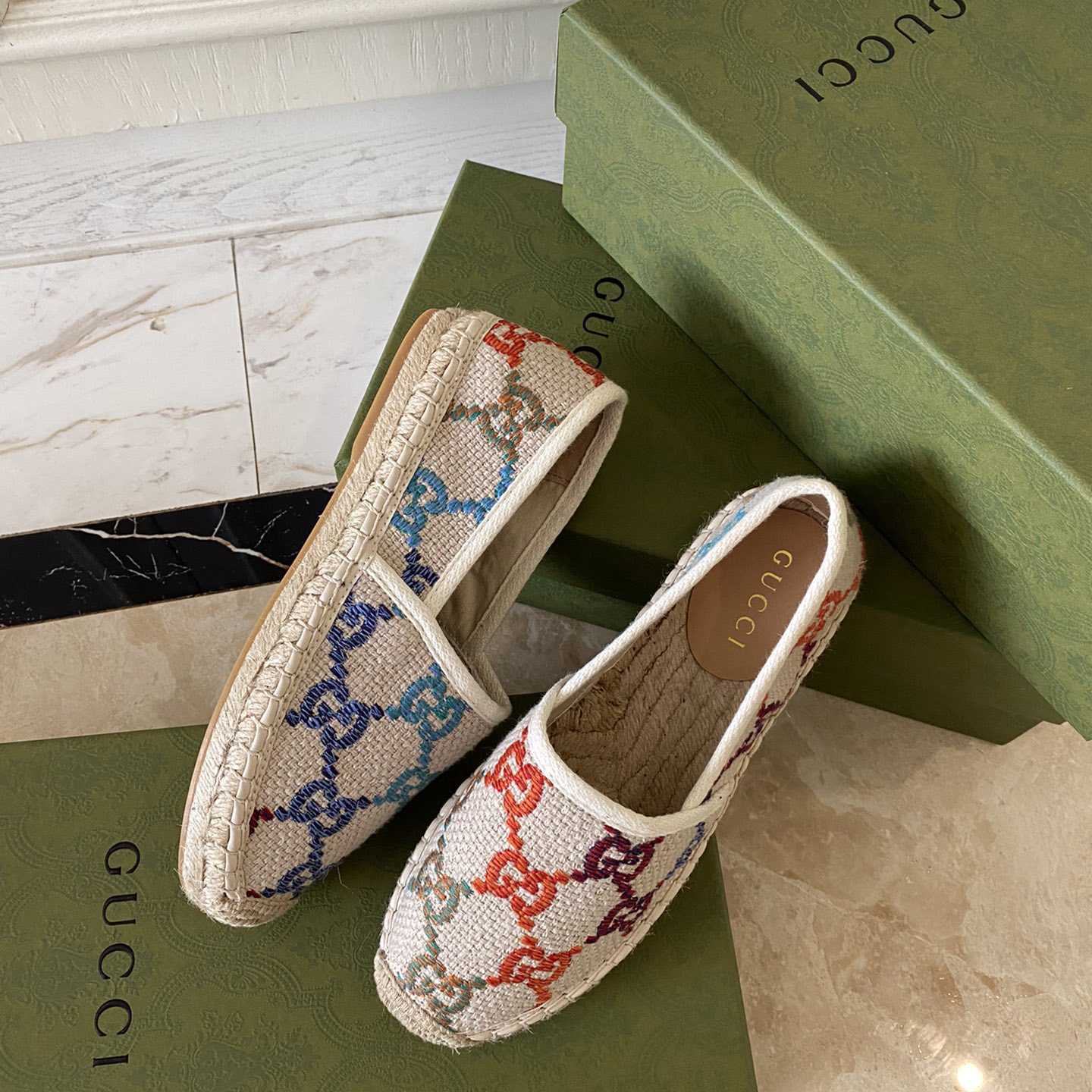 Gucci GG Jacquard Espadrilles - EUR FASHION