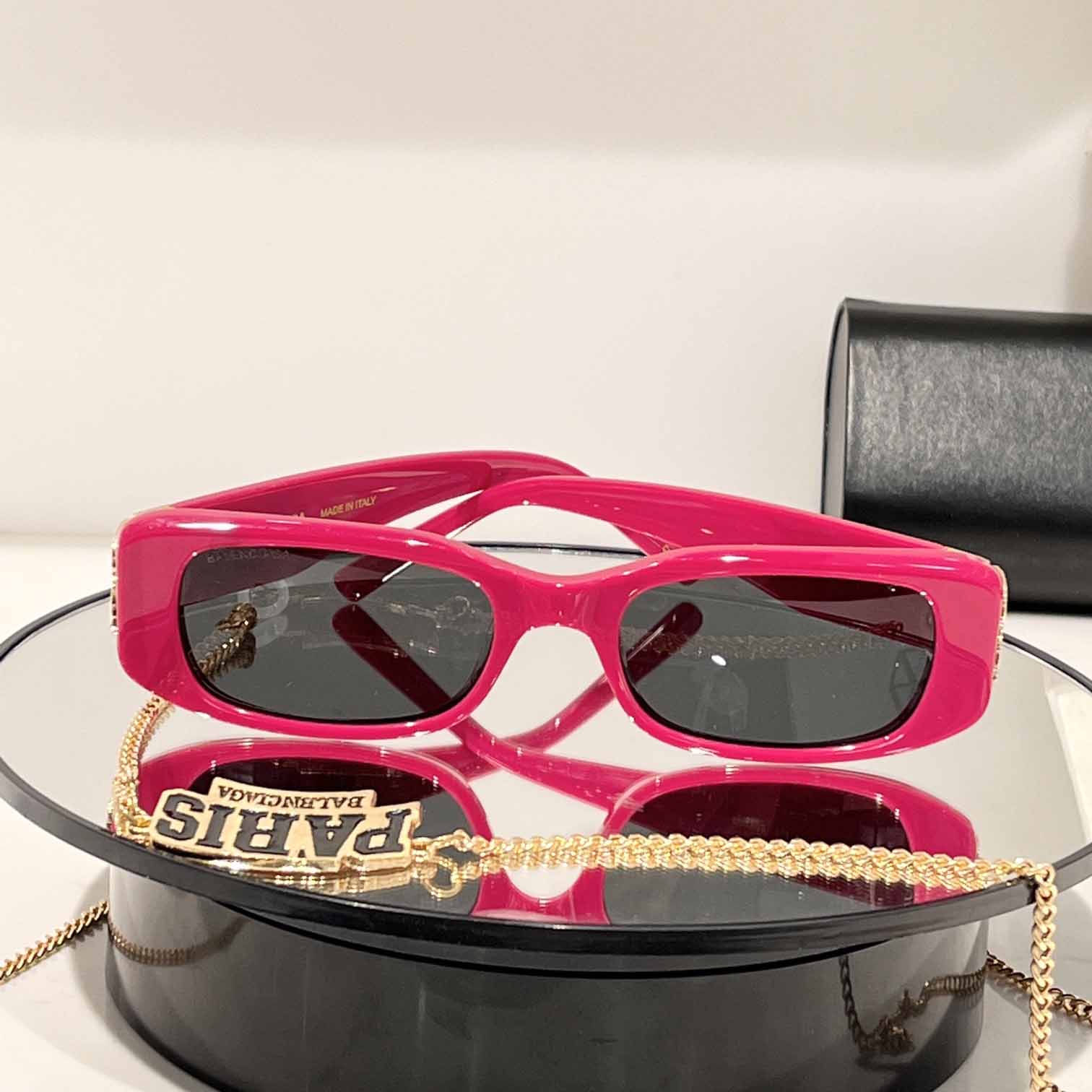 Balenciaga Dynasty Rectangle Acetate Sunglasses - EUR FASHION