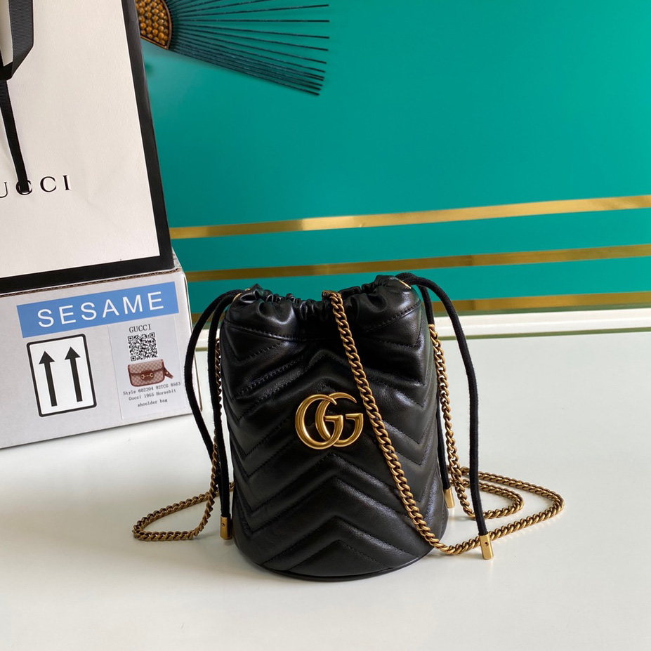 Gucci GG Marmont Mini Bucket Bag(19-17cm) - EUR FASHION