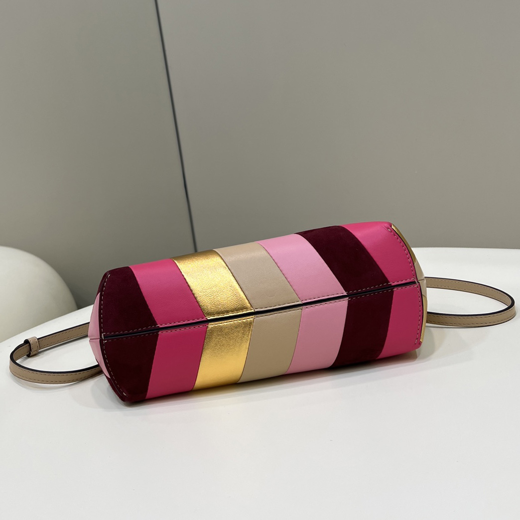 Fendi First Small Leather Bag With Multicolour Inlay - EUR FASHION