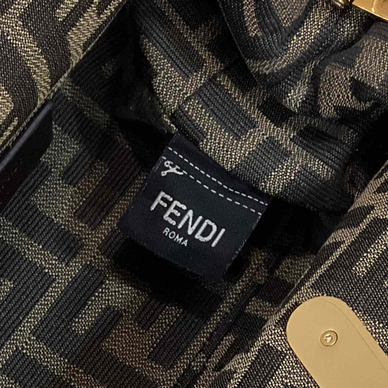 Fendi First Small Leather Bag With Multicolour Inlay - EUR FASHION