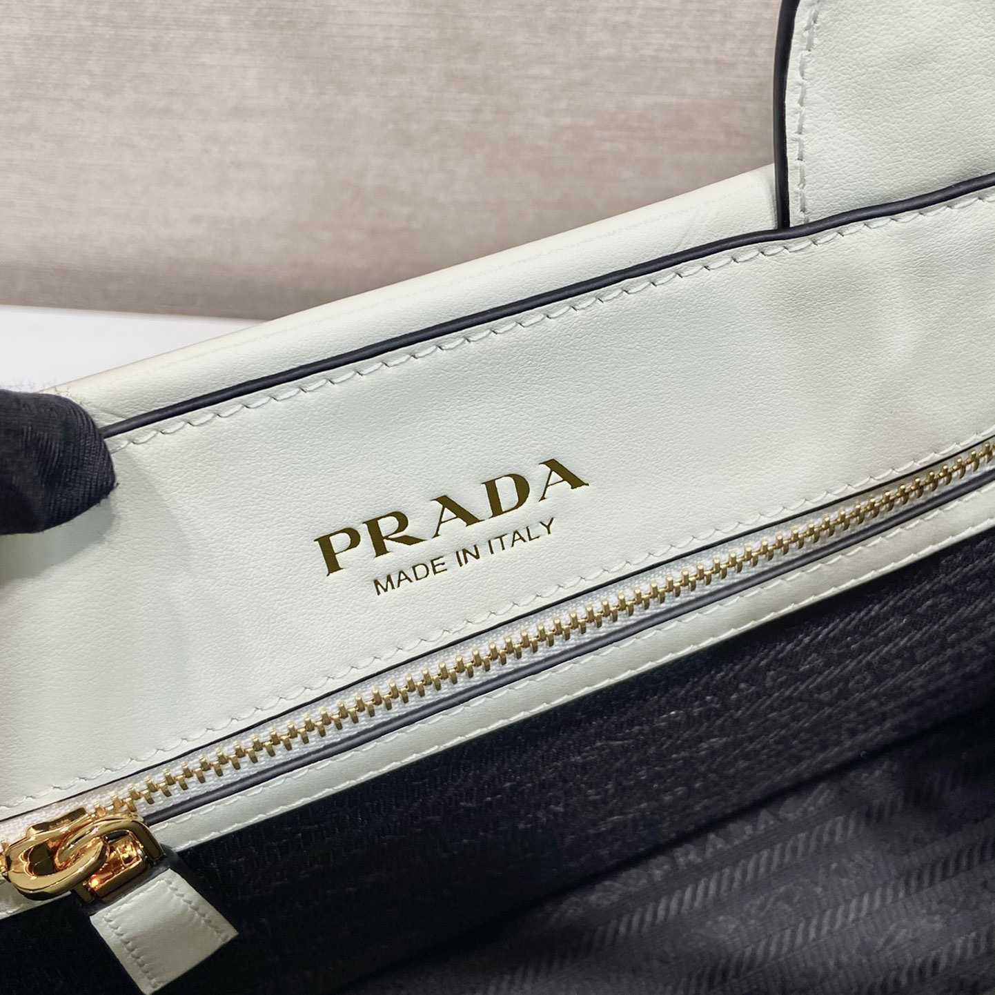 Prada Small Leather Prada Symbole Bag With Topstitching - EUR FASHION