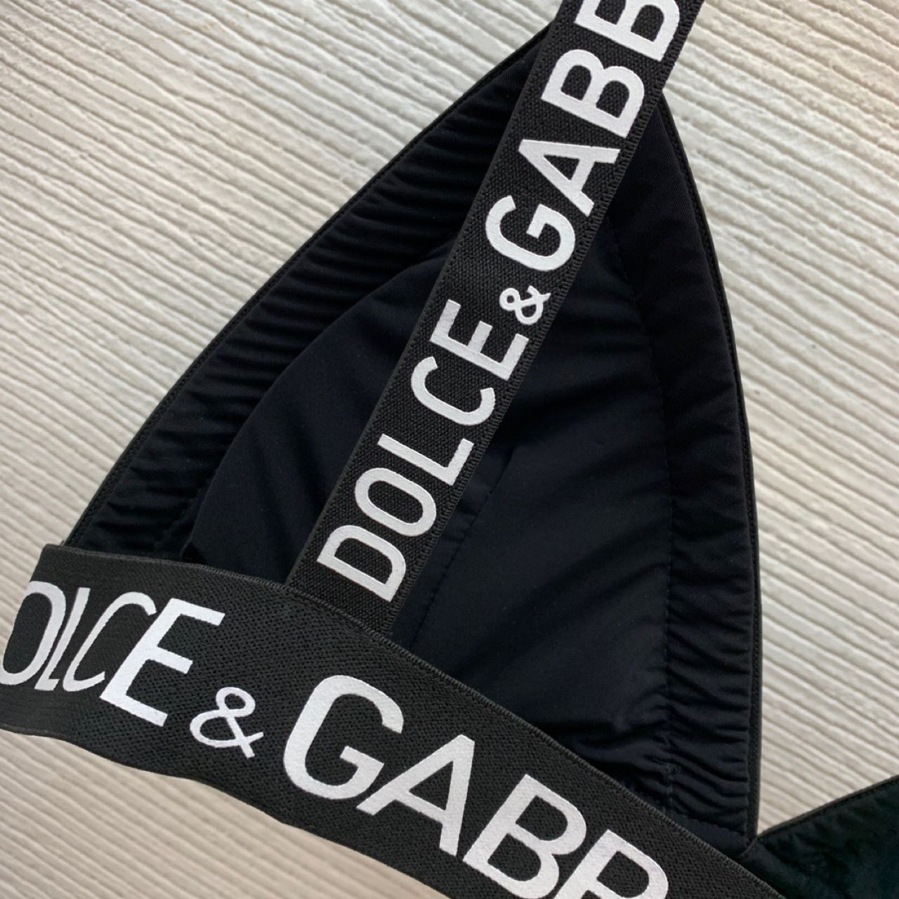 Dolce & Gabbana Crystal mesh triangle Bra & Briefs  - EUR FASHION