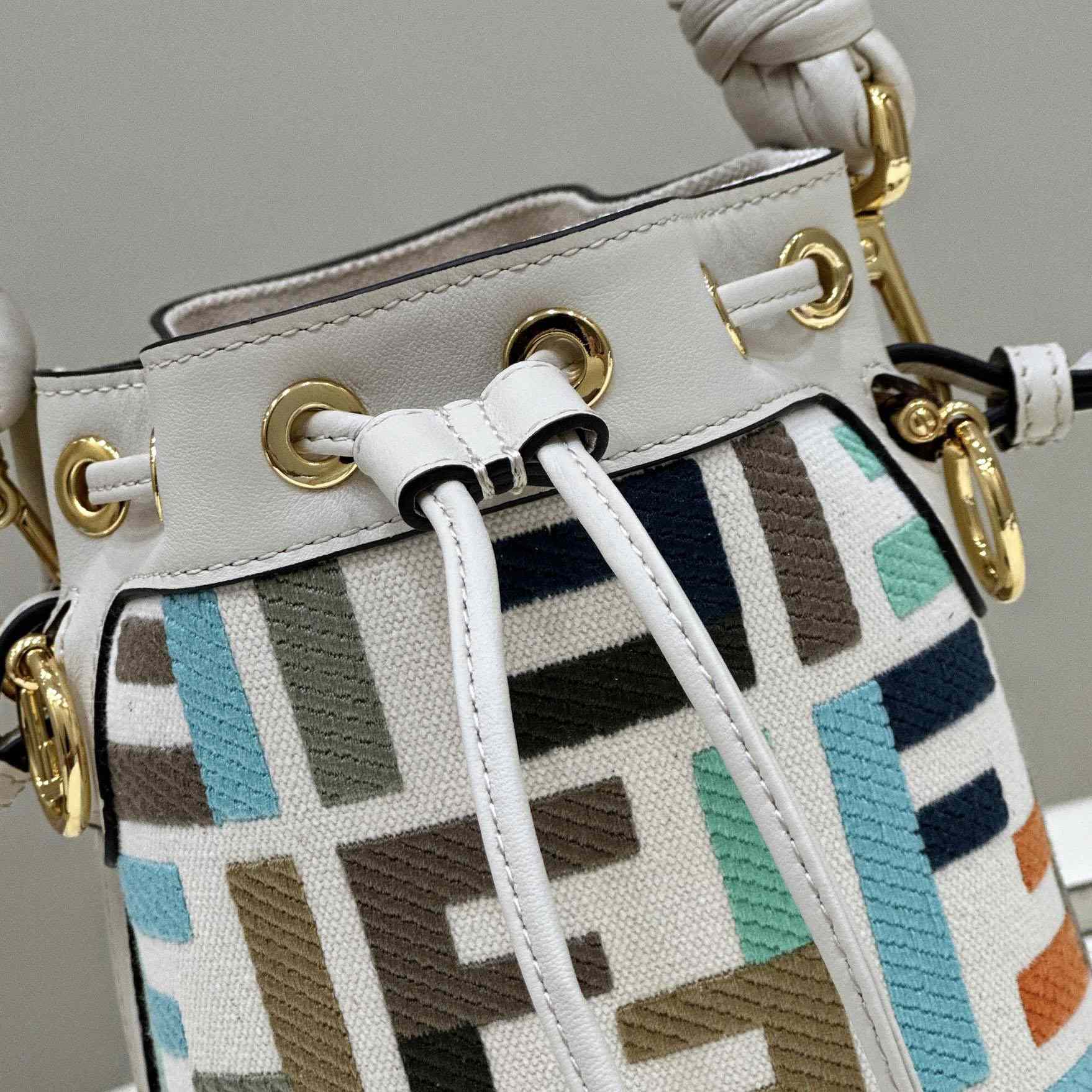 Fendi Mon Tresor Multicolour Canvas Mini-bag With FF Embroidery - EUR FASHION