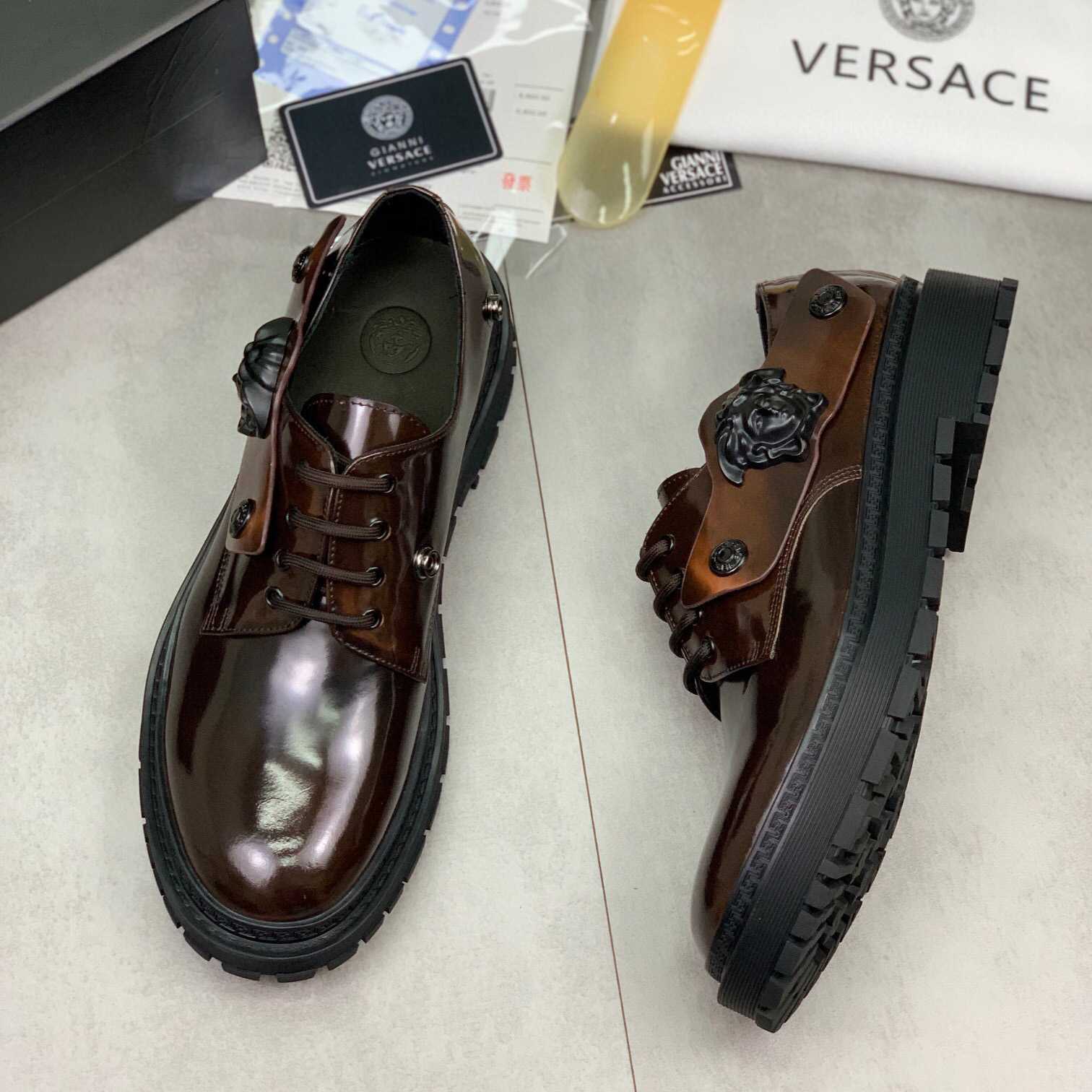 Versace Medusa Head-motif Derby Shoes - EUR FASHION