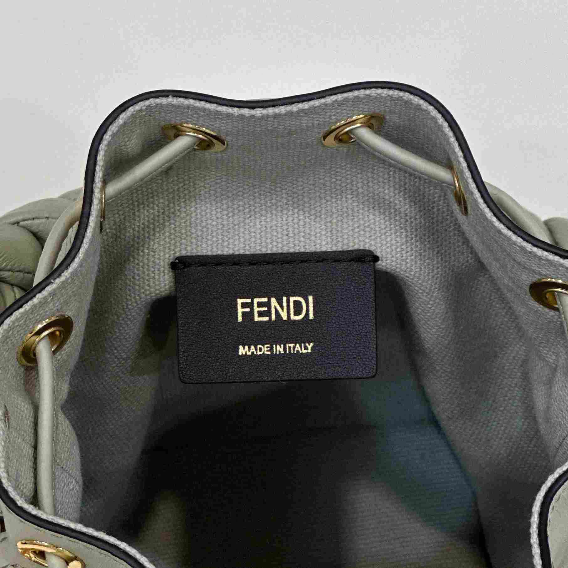 Fendi Mon Tresor Light Green FF Canvas Mini-bag - EUR FASHION