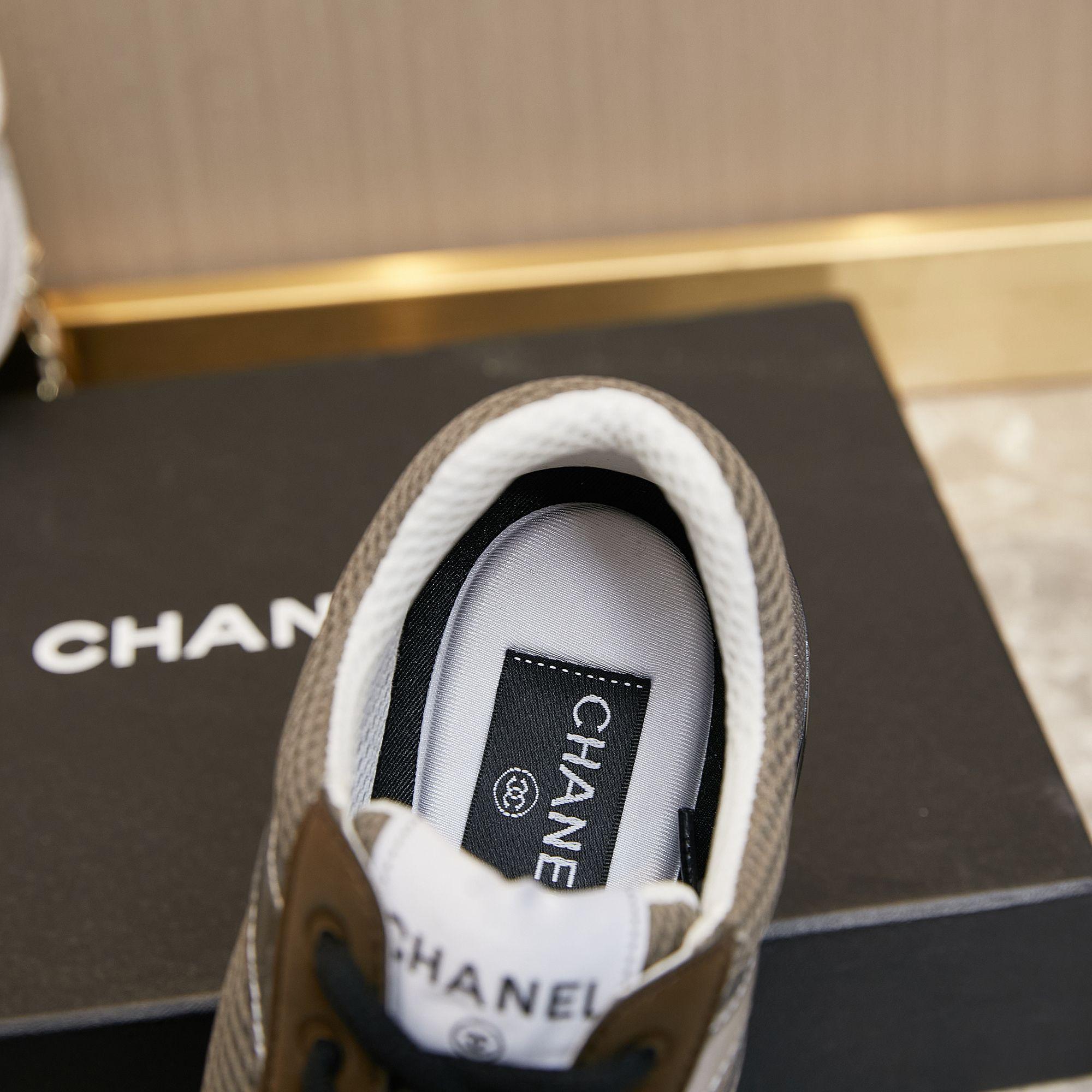 Chanel Fabric & Laminated Sneakers - EUR FASHION