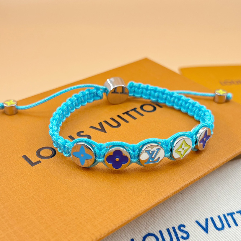 Louis Vuitton Monogram Colors Braided Bracelet   M1088A - EUR FASHION