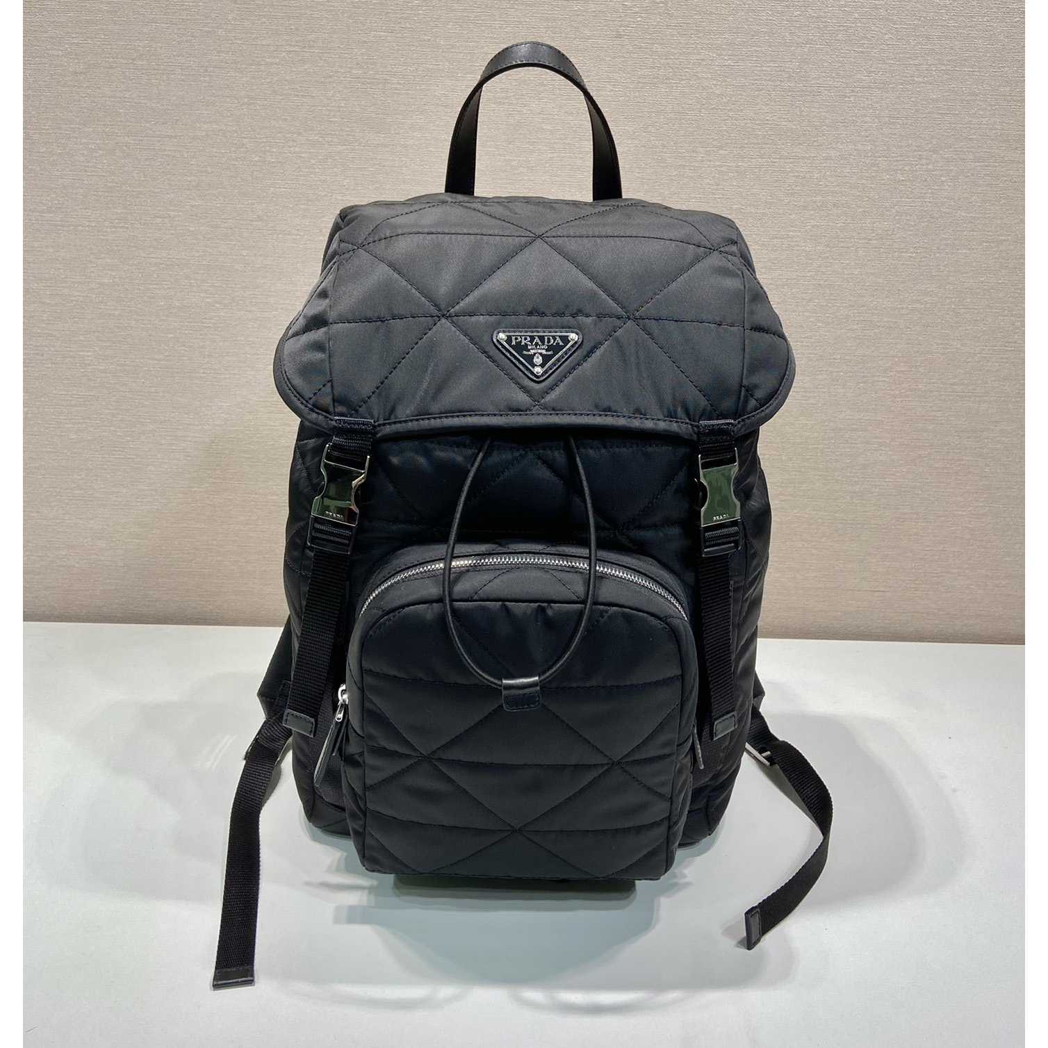 Prada Re-Nylon Backpack With Topstitching - EUR FASHION